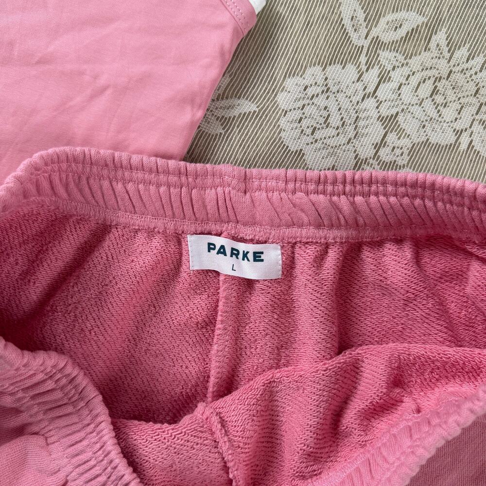 PARKE Pink Layered Tank + Sweatshorts Set M/L - Picture 4 of 4